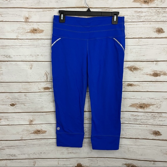 Athleta Pants - Athleta Royal Blue Relay Capri Active Athletic